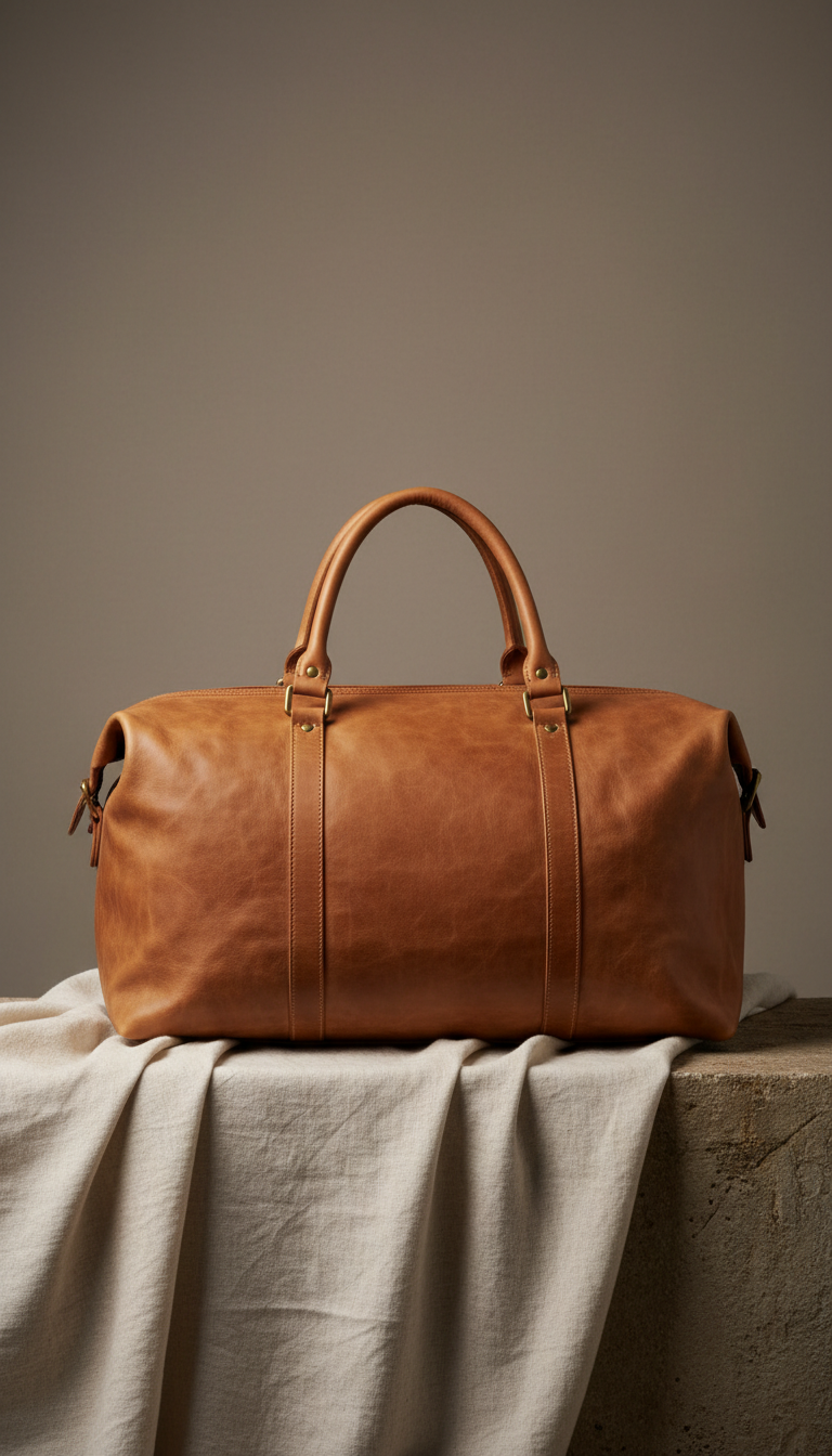 Limited-Edition Soft Leather Duffel Bag